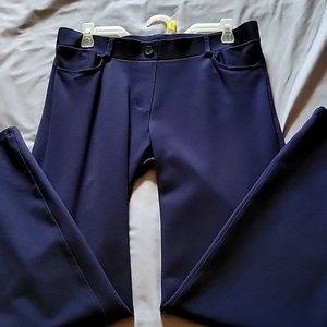 Boot-Cut | Classic Dress Pant Yoga Pants (Navy) size L
